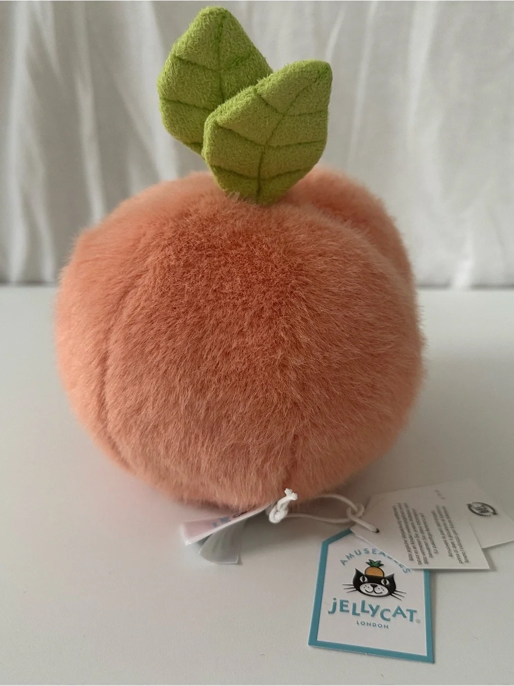 Jellycat Amuseables Peach Plush Toy | Brand New with Tags and Bag | Gift Ready